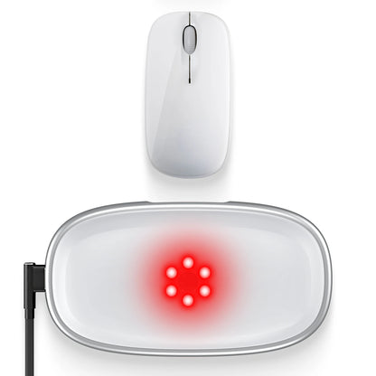 Red Light Therapy Mouse Wrist Rest - 660NM & 850NM Dual Band Infrared Light Relieve Wrist Pain