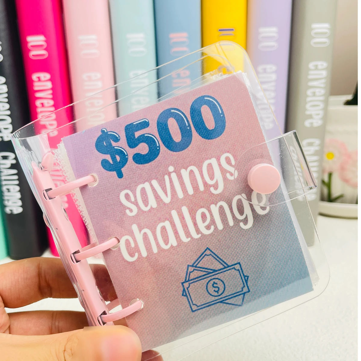 1000 Savings Challenge Binder , Money Saving Binder, Savings Challenges Book with Envelopes, Envelope Savings Challenge, Mini Bu