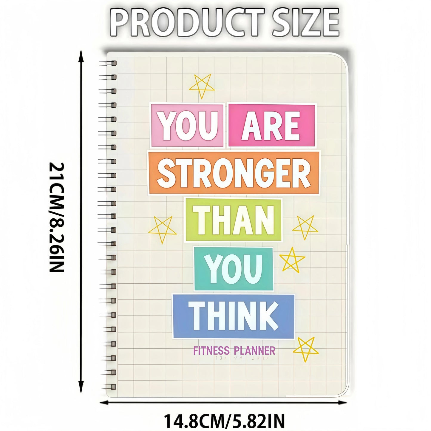 Fitness Planner & Workout Log Book – Undated Exercise Journal, Weight Loss Tracker, Gym & Home Training Notebook, Perfect Gift