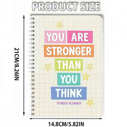 Fitness Planner & Workout Log Book – Undated Exercise Journal, Weight Loss Tracker, Gym & Home Training Notebook, Perfect Gift