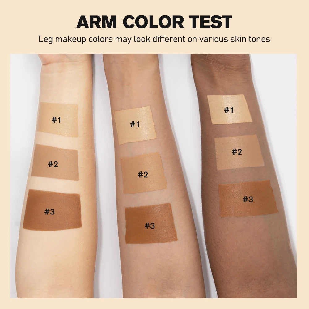100ml Leg Foundation Long Lasting Waterproof Brighten Skin Tone Sweat-proof Leg Highlights Cream Cover Blemishes Natural Makeup