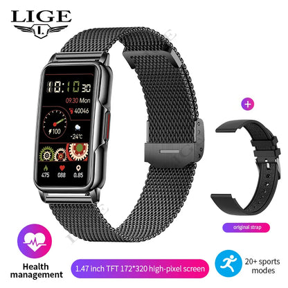 For Android IOS Smart Bracelet Women Smartwatch Heart Rate Blood Oxygen Waterproof Sport Smart Band Watch For Ladies +Gift
