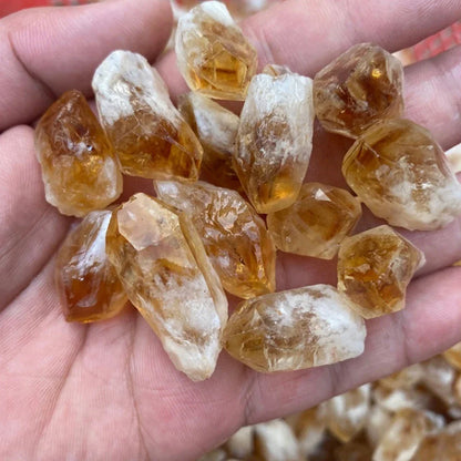 50-200g Natural Brazilian Rough Citrine Cluster Raw Specimen Healing Stone Reiki Rock Ornaments Home Decoration  Gemstone