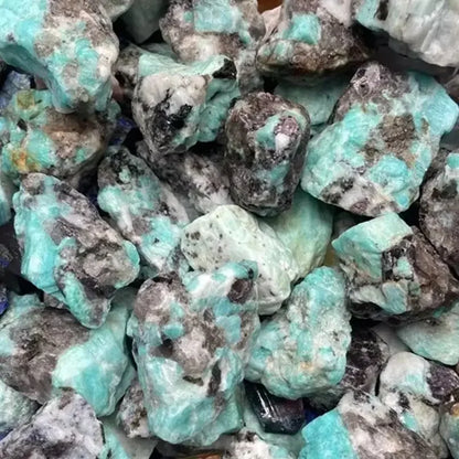 Natural Amazonite Rough Stone for Tumbling Bulk Lot Fountain Rocks Wire Wrapping Wicca Reiki Healing Crystals