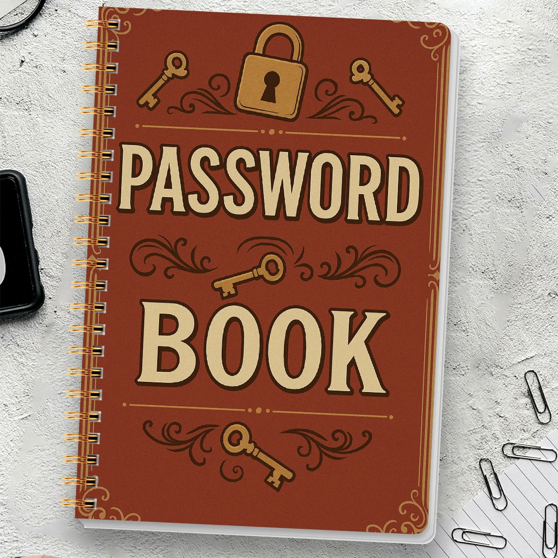 A5 Password Book,Internet Account and Website Login Organizer,Notes Section, Perfect Password Journal for Managing Cybersecurity