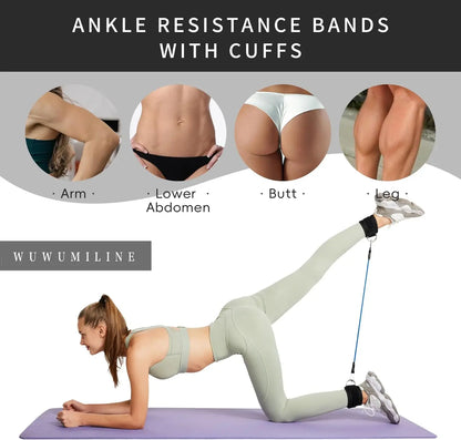 Fitness Ankle Straps Adjustable D-Ring Support Cuffs Gym Leg Strength Workouts Pulley With Buckle Sports Guard Safety Abductors