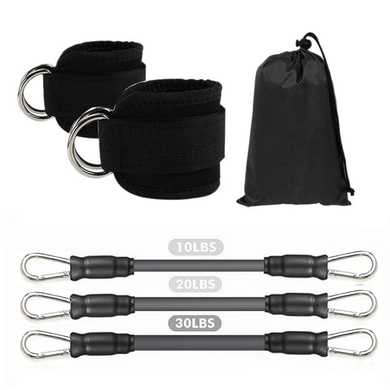 Fitness Ankle Straps Adjustable D-Ring Support Cuffs Gym Leg Strength Workouts Pulley With Buckle Sports Guard Safety Abductors