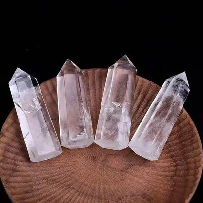 1pcs Brazilian Natural Quartz Crystal White Crystal Brazilian Crystal Healing Crystal Ornaments