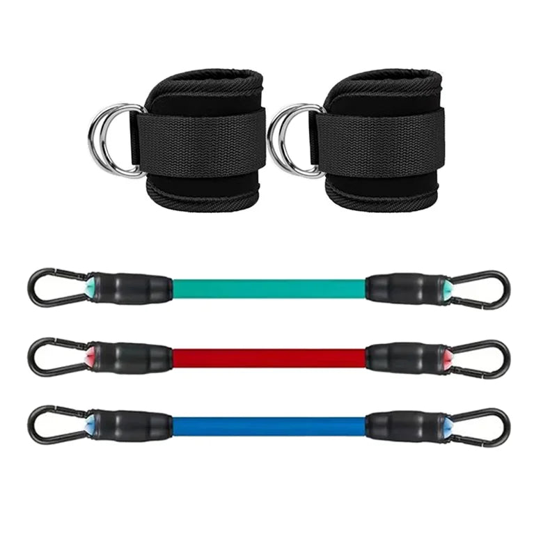 Fitness Ankle Straps Adjustable D-Ring Support Cuffs Gym Leg Strength Workouts Pulley With Buckle Sports Guard Safety Abductors