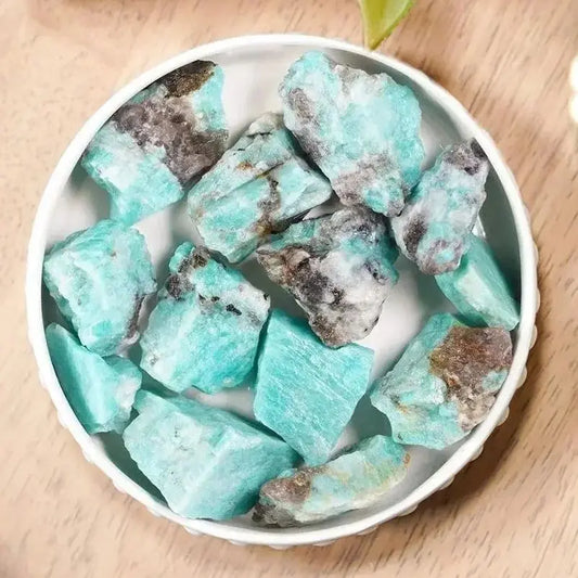 Natural Amazonite Rough Stone for Tumbling Bulk Lot Fountain Rocks Wire Wrapping Wicca Reiki Healing Crystals