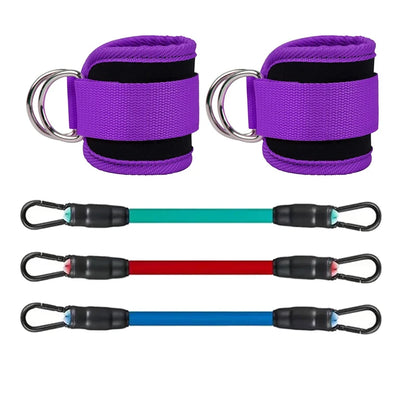 Fitness Ankle Straps Adjustable D-Ring Support Cuffs Gym Leg Strength Workouts Pulley With Buckle Sports Guard Safety Abductors