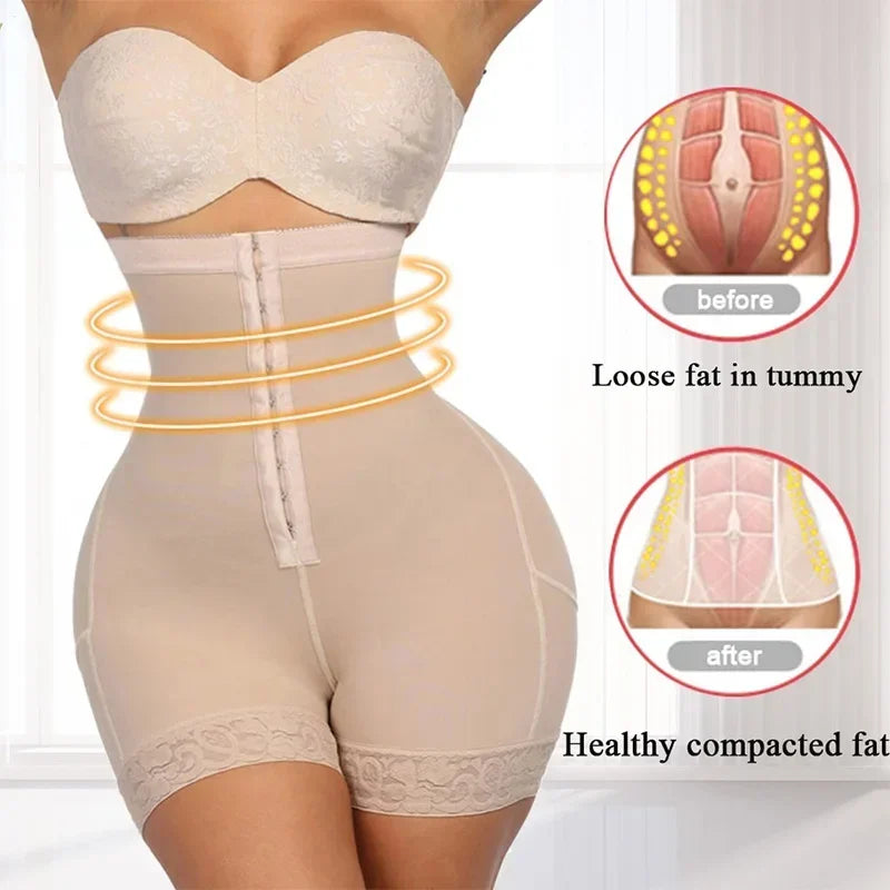 Fajas Colombianas Butt Lifter Shapewear High Waist Tummy Control Panties Waist Trainer Body Shaper Slimming Sheath Flat Belly