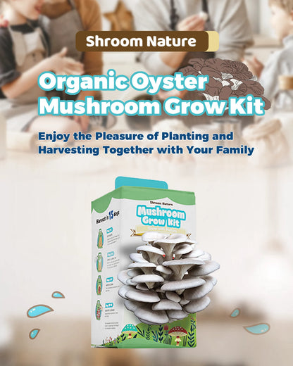Shroom Nature3.5/IBS Oyster Mushroom Growing Kit, Indoor Mushroom Growing Kit, HarvestEdible In 10 Days, Gardening Gifts