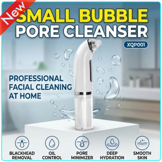 6 In 1 Small Bubble Facial Cleaner Water Cycle Blackhead Remover Vacuum LED Screen Pore Deep Cleansing Machine For Home Use