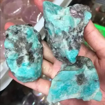 Natural Amazonite Rough Stone for Tumbling Bulk Lot Fountain Rocks Wire Wrapping Wicca Reiki Healing Crystals
