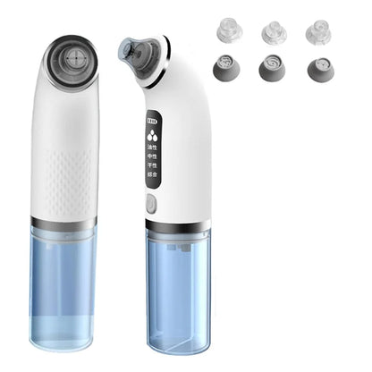 Black Head Remover with Water Chamber Pore Extractor & Facial Kit 6 Suction Heads & 4 Adjustment Modes Deep Hydration for Face