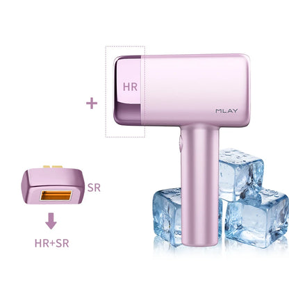 MLAY T14 IPL ICE Cooling IPL Laser Epilator Home Hair Removal Device Replaceable Face Body Bikini