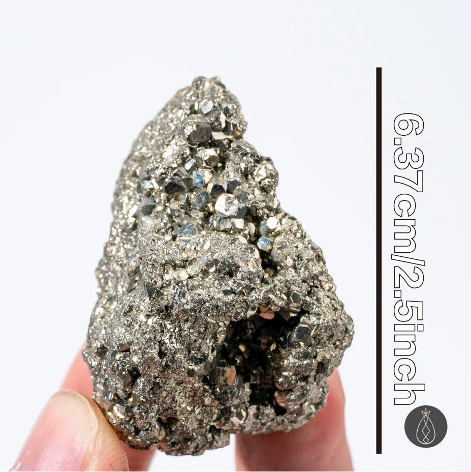 10-200g 1 Pcs AAAA+ Grade Natural Pyrite Rough Stone, Irregular Chalcopyrite Ore Rock Mineral Sample Raw Material Mineral deco