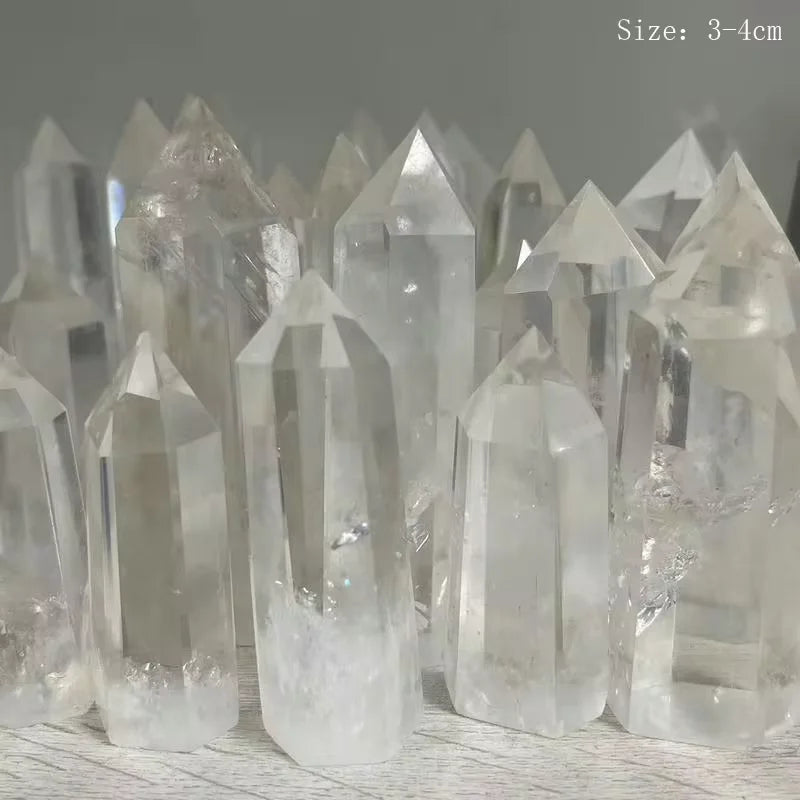 1pcs Brazilian Natural Quartz Crystal White Crystal Brazilian Crystal Healing Crystal Ornaments