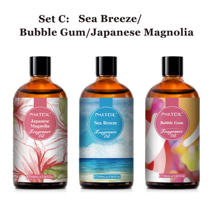 Fragrance Oil Coconut & Vanilla Bubble Gum Sea Breeze White Musk Aroma Fragrance Oils For Candles Soap Making