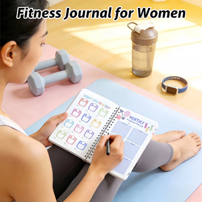 Fitness Planner & Workout Log Book – Undated Exercise Journal, Weight Loss Tracker, Gym & Home Training Notebook, Perfect Gift