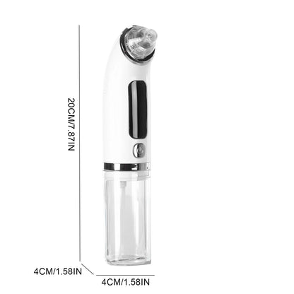 Black Head Remover with Water Chamber Pore Extractor & Facial Kit 6 Suction Heads & 4 Adjustment Modes Deep Hydration for Face