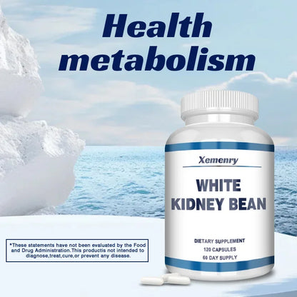 White Kidney Bean Extract - Weight Management Supplement for Men and Women, Appetite Suppressant - 120 Capsules