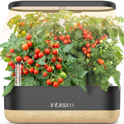 12-Pod Hydroponic Garden with LED Grow Light, Water Alarm, Timer & Adjustable Height - Perfect Indoor Gardening Gift