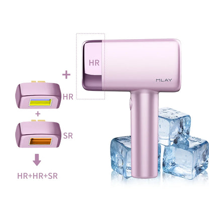 MLAY T14 IPL ICE Cooling IPL Laser Epilator Home Hair Removal Device Replaceable Face Body Bikini