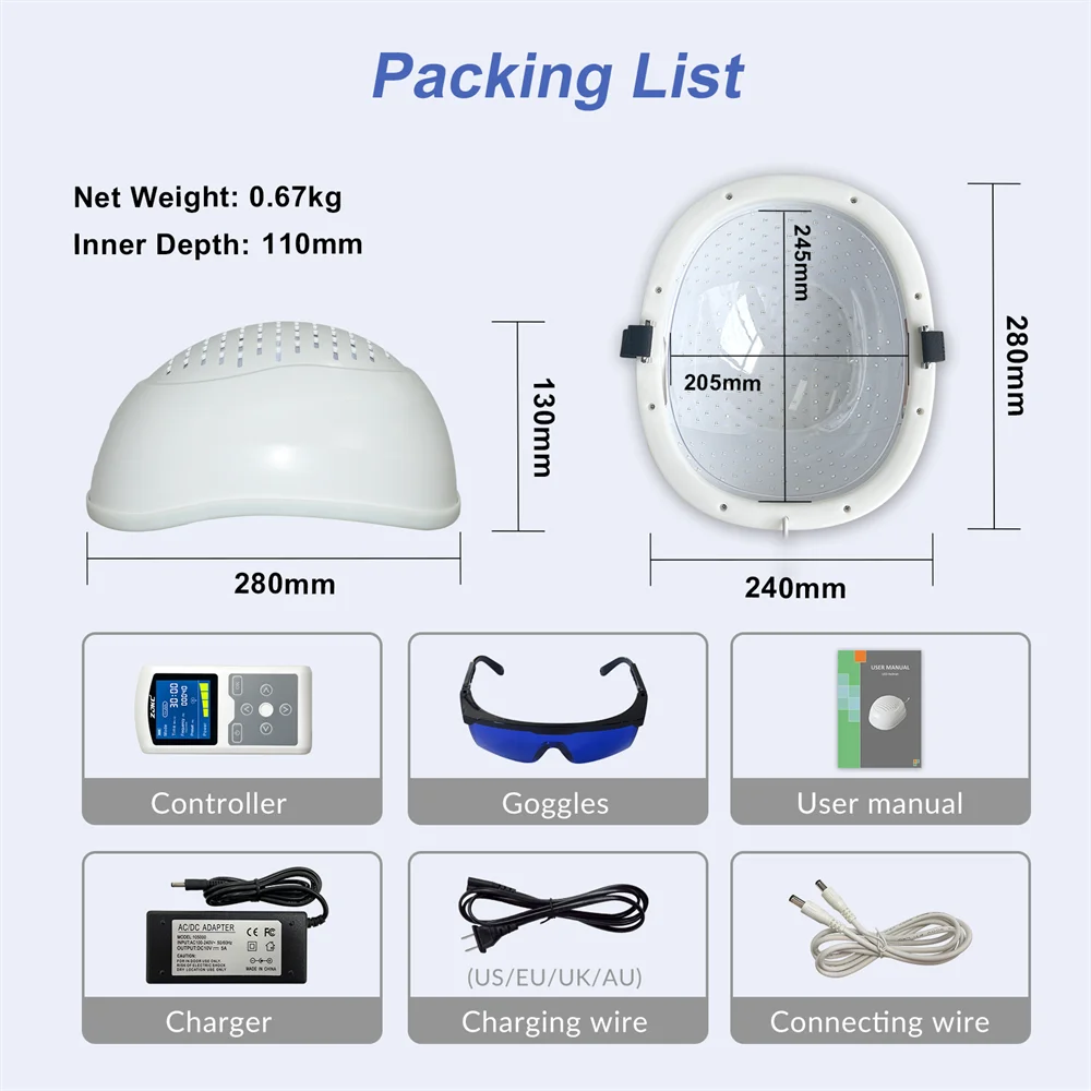 Infrared Light Helmet 1070nm Dementia Therapy Gadgets for Stroke Victims Boost The Brain Activities Enhance Cognition