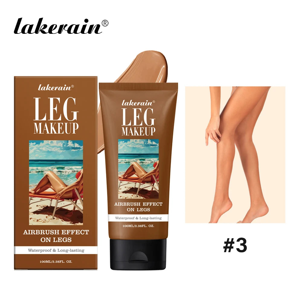 100ml Leg Foundation Long Lasting Waterproof Brighten Skin Tone Sweat-proof Leg Highlights Cream Cover Blemishes Natural Makeup