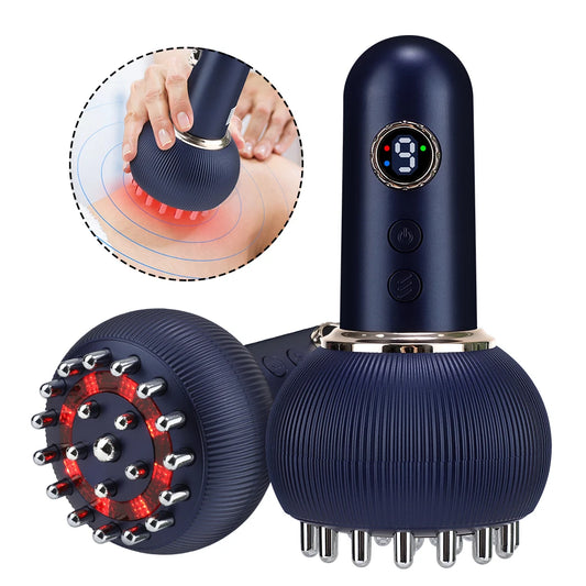 Electric Meridian Body Massage Brush Lymphatic Drainage Machine Microcurrent Anti Cellulite