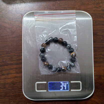 Natural Black Obsidian Hematite Tiger Eye Beads Bracelets Men for Magnetic Health Protection Women Soul Jewelry Pulsera Hombre