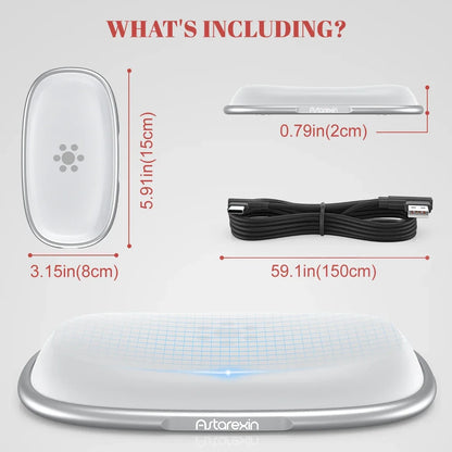 Red Light Therapy Mouse Wrist Rest - 660NM & 850NM Dual Band Infrared Light Relieve Wrist Pain