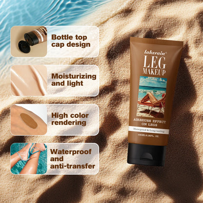 100ml Leg Foundation Long Lasting Waterproof Brighten Skin Tone Sweat-proof Leg Highlights Cream Cover Blemishes Natural Makeup