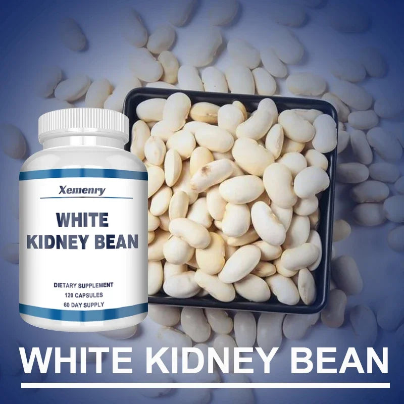 White Kidney Bean Extract - Weight Management Supplement for Men and Women, Appetite Suppressant - 120 Capsules