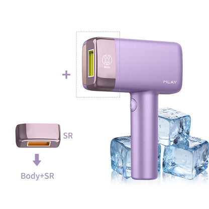 MLAY T14 IPL ICE Cooling IPL Laser Epilator Home Hair Removal Device Replaceable Face Body Bikini