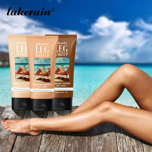 100ml Leg Foundation Long Lasting Waterproof Brighten Skin Tone Sweat-proof Leg Highlights Cream Cover Blemishes Natural Makeup