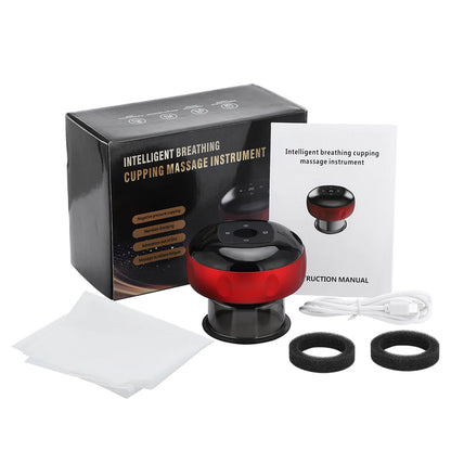 Intelligent Vacuum Cupping Massage Device Electric Heating Scraping Suction Cups Physical Fatigue Relieve Health Guasha Cans