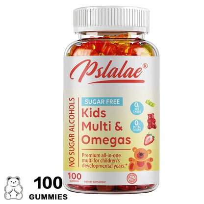 Children's Gummy Vitamins - with Vitamins C, D, B6 and Zinc, Flaxseed Oil Omega 3 To Support Children's DevelopmentSupplements