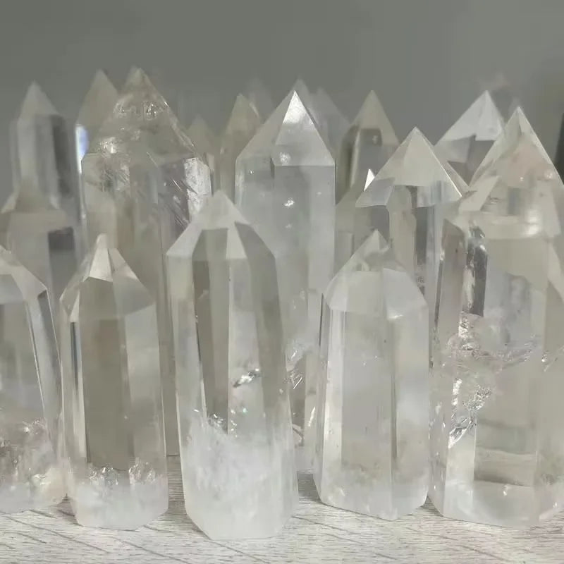 1pcs Brazilian Natural Quartz Crystal White Crystal Brazilian Crystal Healing Crystal Ornaments