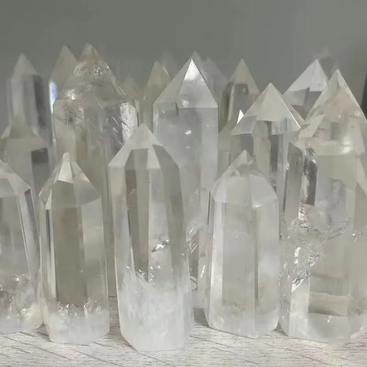 1pcs Brazilian Natural Quartz Crystal White Crystal Brazilian Crystal Healing Crystal Ornaments