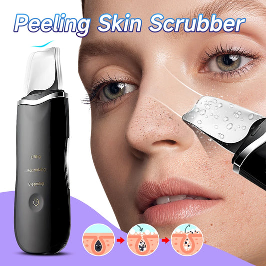 Electric Skin Scrubber Peeling Blackhead Remover Deep Face Cleaning Lifting Cleaner Facial Spatula Shovel Cleanser