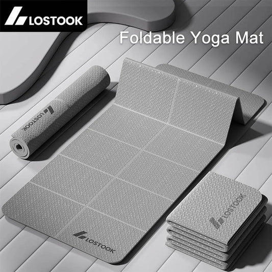 Foldable Yoga Mat Easy to Store Travel Exercise Mat for Yoga Pilates Home Workouts And Floor Exercises